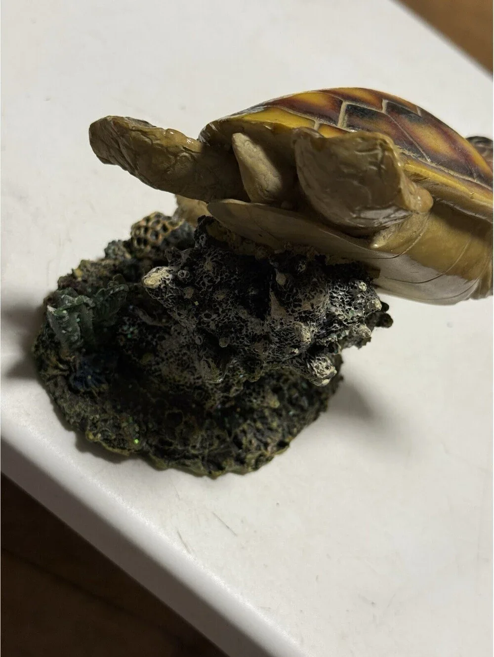 Swimming Sea Turtle Decor - for Aquarium Fish Tank - Resin Decoration, Small ...